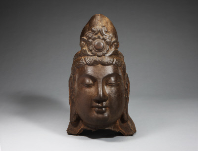 图片[1]-Iron Bodhisattva Head-China Archive